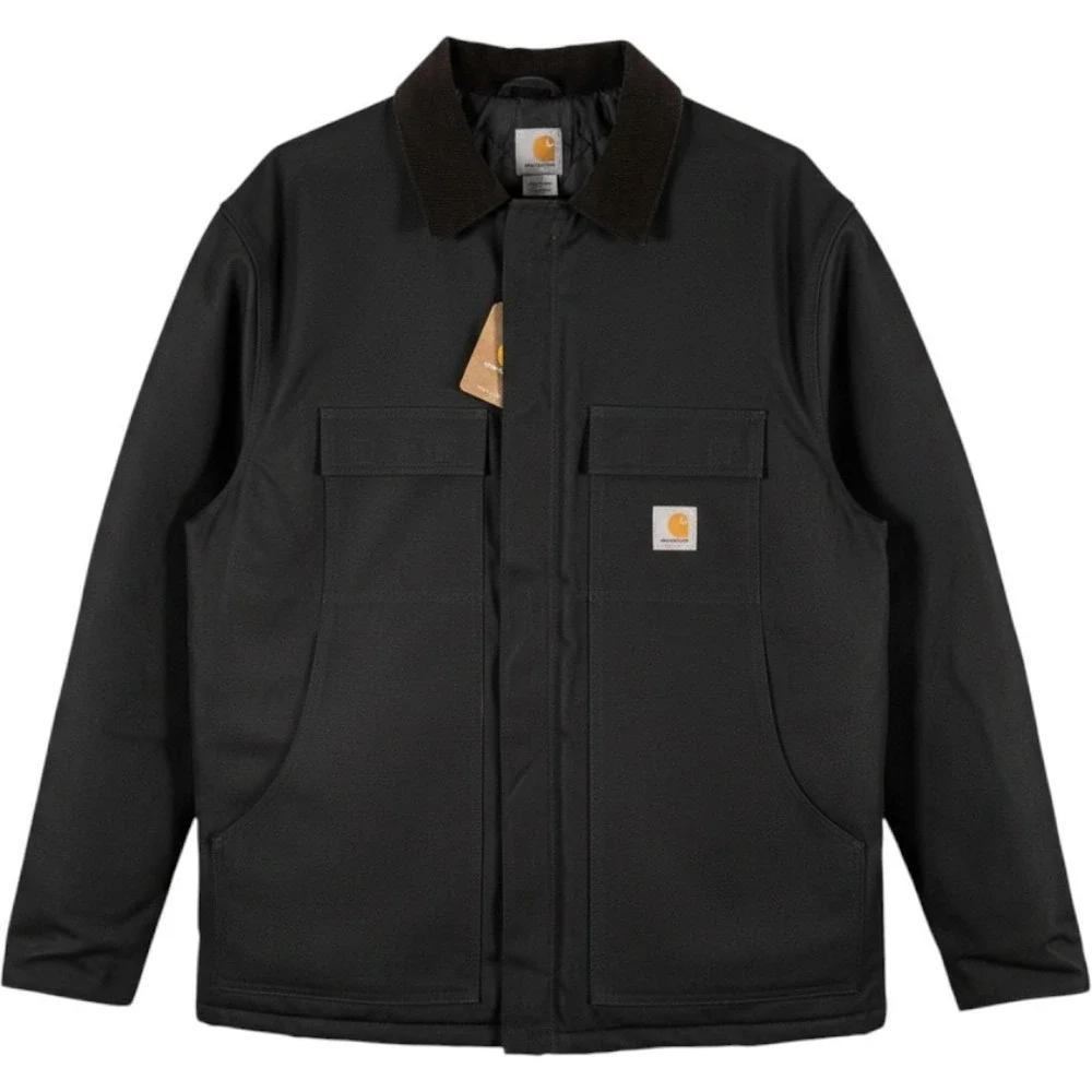 Carhartt Traditional Coat C003 Black Duck Canvas Quilted Jacket Mens 2XL NWT
